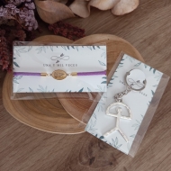 Tarjeta de nuestra marca Una y Mil Veces 10x5cm + embolsado celof�n + colocaci�n de pieza de joyer�a/bisuter�a
