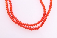 TIRA DE 140 RONDELES CRISTAL ROJO 3mm