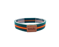 Pulsera Bandera Espaa elstica 1.5cm Verde esmeralda