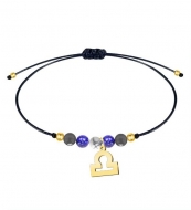 Pulsera Zodiaco con abalorios de piedra. Libra
