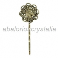 2 HORQUILLAS FILIGRANA BRONCE 59x23x7mm
