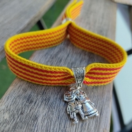 Pulsera pareja fallera con seera elstica mod.1