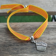 Pulsera fallera con seera y colgante peineta