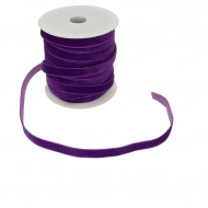1 bobina 20 metros terciopelo elstico morado 10mm