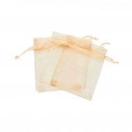 Bolsas de organza color salmón (50 uds.) tamaño a elegir
