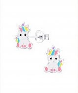 Pendientes unicornio Plata 925 � 7x10mm
