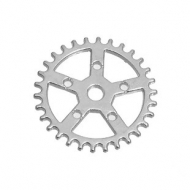 5 RUEDAS ENGRANAJE PLATA ANTIGUA 25mm