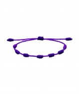 1 Pulsera de los 7 nudos ajustable macram morado