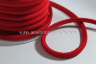 1 METRO DE CORDON DE LYCRA ROJO 4mm