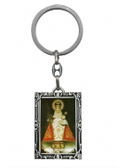 Llavero metal aleacin Virgen del Covadonga a color
