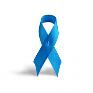 Lazo solidario azul con imperdible metlico