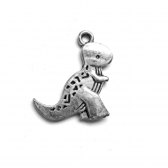 5 DINOSAURIOS REX PLATA ANTIGUA 23x22mm