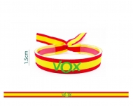 Pulsera Vox Bandera Espaa, cierre corredero Acero