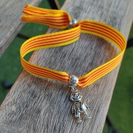 Pulsera fallera con seera y colgante fallero mod.1