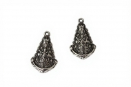 VIRGEN DEL ROCO ZAMAK BAO PLATA 28x18mm