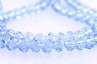 TIRA DE 90 RONDELES CRISTAL AZUL SAPPHIRE 6mm