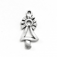 10 Colgantes Virgen del Pilar Silueta 22x11 mm