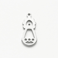 1 Colgante Silueta Virgen Covadonga acero inoxidable 17x8mm