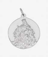 1 Medalla escapulario sagrado coraz�n y virgen del Carmen con anilla 18mm