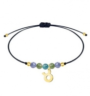 Pulsera Zodiaco con abalorios de piedra. Tauro
