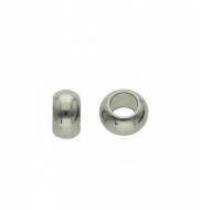 Arandela de acero dorado con interior de 4mm (30 uds aprox.)