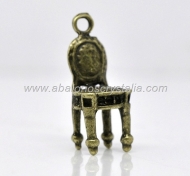 COLGANTE SILLA BRONCE 22x10mm