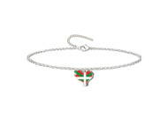 Pulsera acero inoxidable con colgante mapa de Euskadi