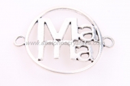 1 CONECTOR Mama PLATA ANTIGUA 43x33mm