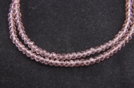 TIRA DE 140 RONDELES CRISTAL ROSA CLARO 3mm