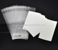 5 SOPORTES DE CARTN + BOLSITA PARA PENDIENTES 9cmx5cm