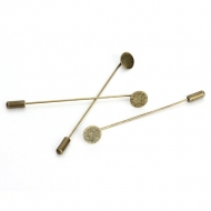 1 AGUJN BRONCE CON DISCO PARA PEGAR 60mm+ CAPUCHN