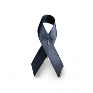 Lazo solidario negro con imperdible metlico