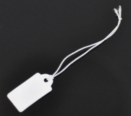 20 Etiquetas blancas con goma 56x32mm