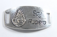 CONECTOR Soy Rociero PLATA ANTIGUA 42x22mm