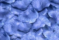 100 PÉTALOS DE ROSA DE TELA 5x5cm (Azul)