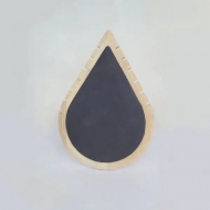 Expositor para collares gota madera base gris 21.5x32cm