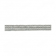 Tira de rondeles facetados de cristal gris 2mm 165 uds.