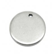 5 COLGANTES CHAPA LISA  ACERO 12mm