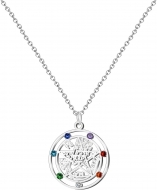 Colgante Tetragramaton Acero color Plateado 18x18mm