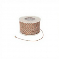 1 Bobina de algodn trenzado verde-rosa-dorado 2mm, 45 metros aprox.