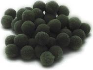 10 POMPONES-MADROOS MUSGO 3cm