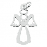 Colgante ngel corazn 13x18.5mm plata de Ley 925
