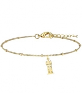 Pulsera cadena con la Giralda de Sevilla Acero Dorado