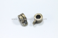 10 COLGADORES CON ANILLA BRONCE 9x4mm