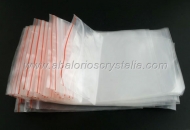 50 BOLSAS DE PLASTICO TRANSPARENTE CIERRE ZIP 7x5cm