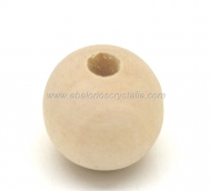 10 BOLAS DE MADERA NATURAL 16mm