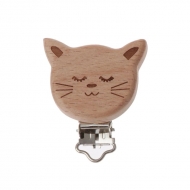 1 Pinza Chupetero de madera GATO