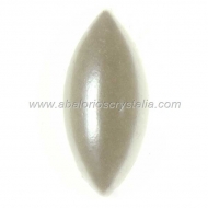 10 CABUCHONES ACRLICOS PERLADO BASE PLANA 18x9mm