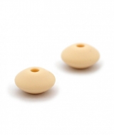 5 Rondeles de Silicona Crema 8mm