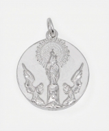 1 Medalla escapulario sagrado coraz�n y virgen del Pilar con anilla 18mm